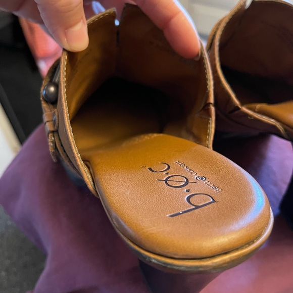 Boc Born Concept Joy Mules Brown Leather Buckle - Picture 11 of 13